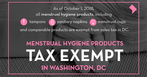 Menstrual Hygiene Products Tax Exempt Menstrual Hygiene Products Tax Exempt